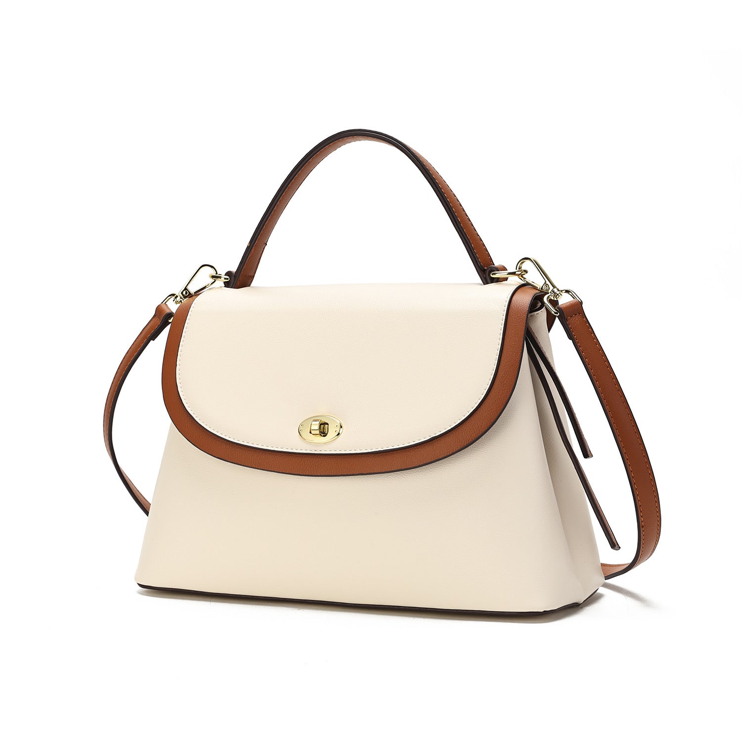 VELKORS ivory Leather Handbag