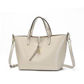 VELKORS AURORA Leather Tote Bag (Ivory Color)