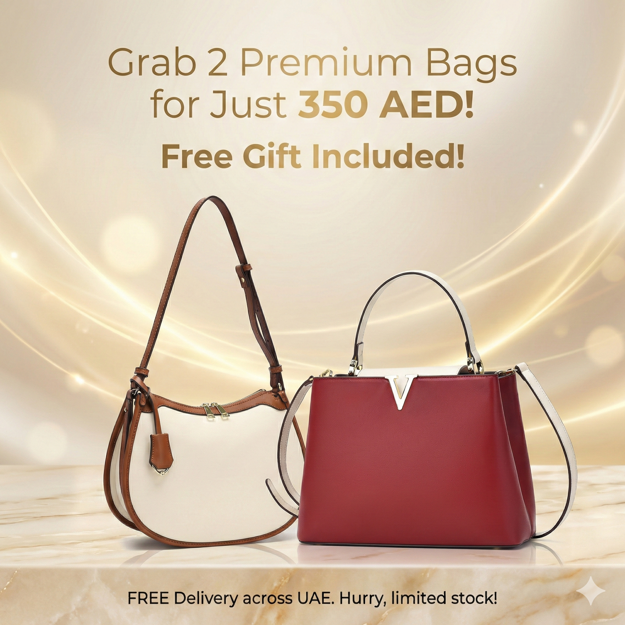 The Ultimate Style Duo: 2 Premium Bags + Free Gift Bundle