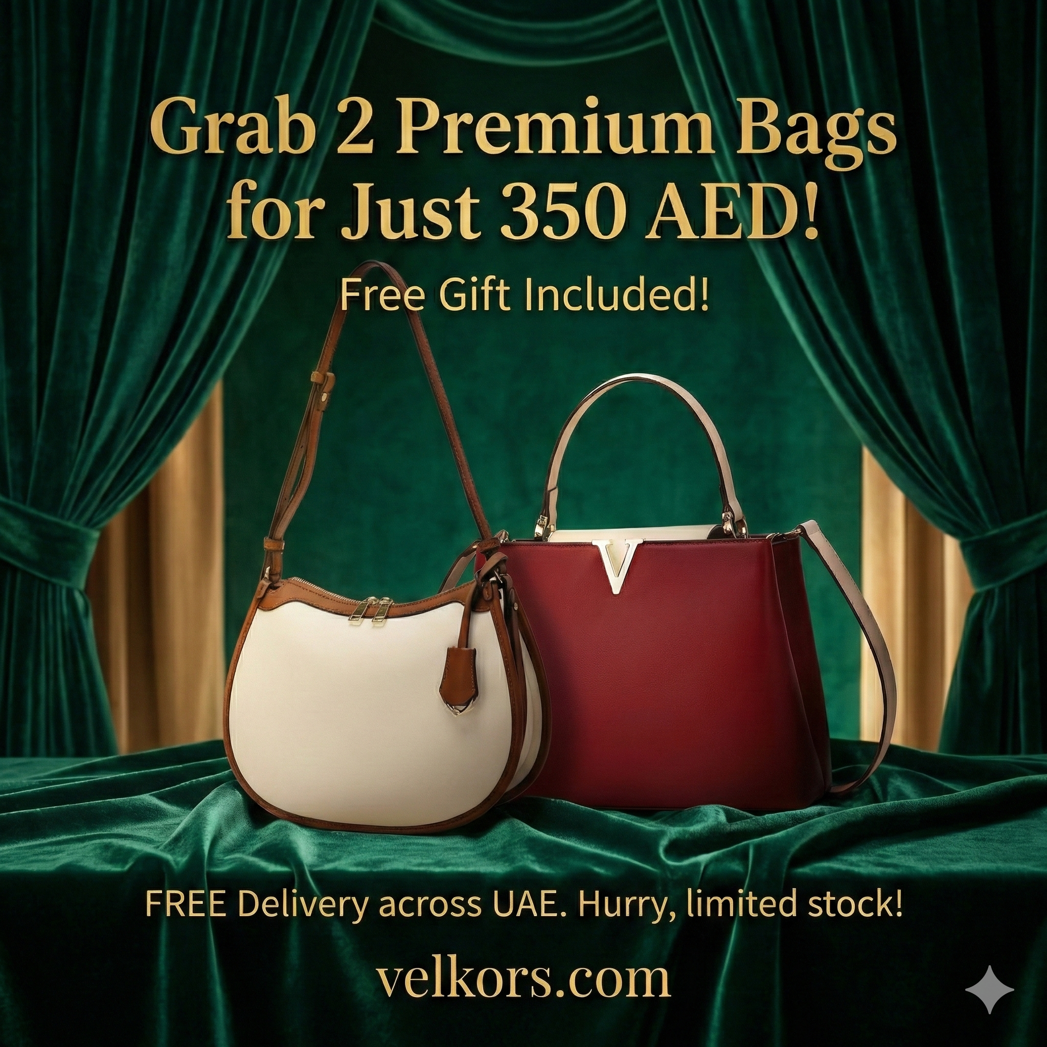 The Ultimate Style Duo: 2 Premium Bags + Free Gift Bundle