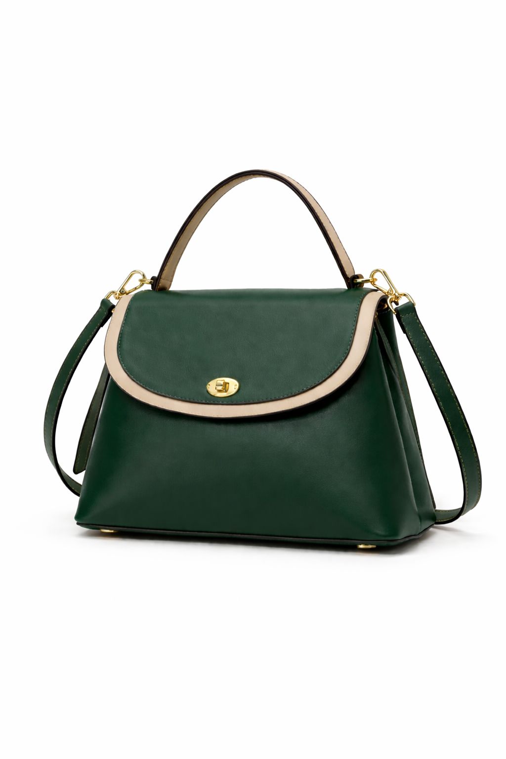 VELKORS ivory Leather Handbag