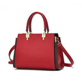 Classic Structured Top Handle Bag – Mehroon